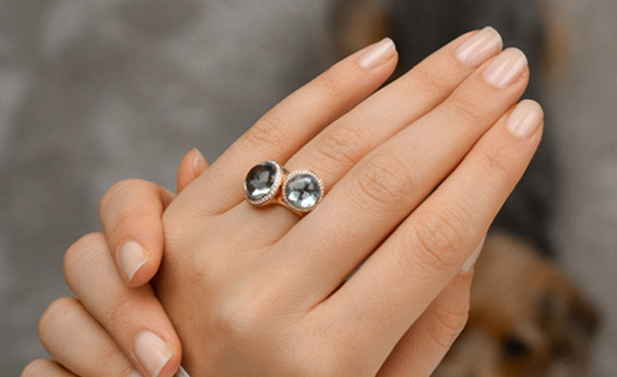 Couleurs d'Amour Farbrausch Ringe Blue Mo